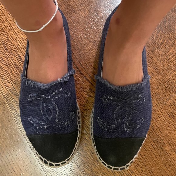 Chanel Espadrille, Denim and Black - Picture 4 of 5